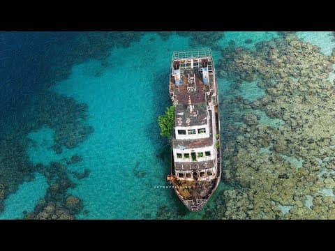 Ship dumping in Tulagi Central Province Solomon Islands