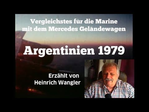 Heinrich Wangler on the 1979 Argentine army comparison test