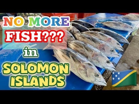 NO MORE FISH IN SOLOMON ISLANDS??? EMPTY NEW FISH MARKET IN HONIARA.