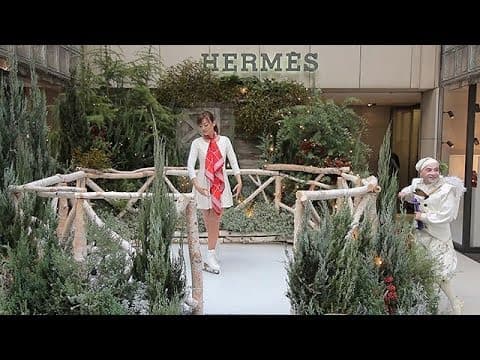 銀座のエルメスにスケートリンクが登場