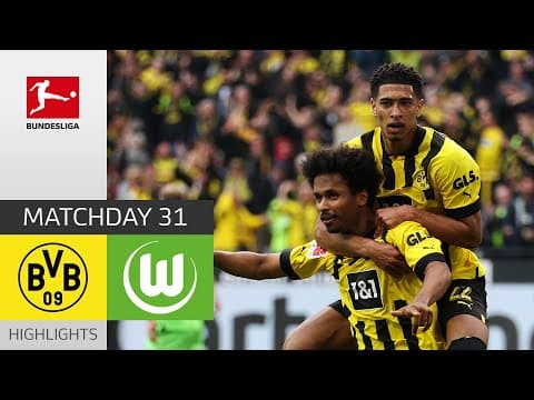 Dortmund 6-0 Wolfsburg in the 2023 title run-in