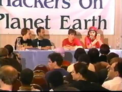 The 2600 panel at the first HOPE conference
