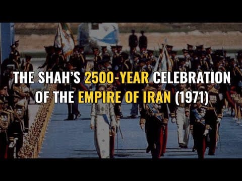 The Shah's 2500-year celebration of Cyrus the Great and the Persian Empire. Persepolis, Iran (1971)