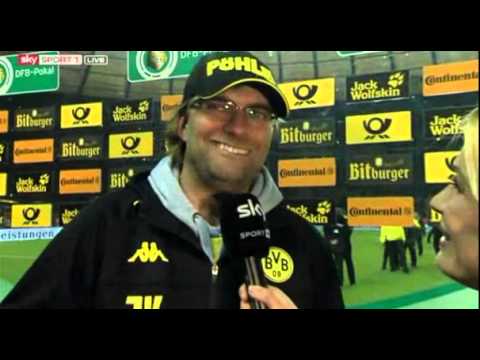 Klopp interviewed after the 2012 DFB-Pokal final