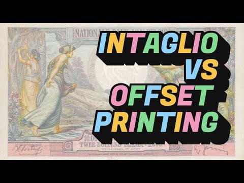 Intaglio, offset and letterpress compared