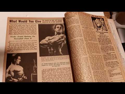 Joe Weider: Gain 36 pounds in a few months!! Your Physique 1947 June