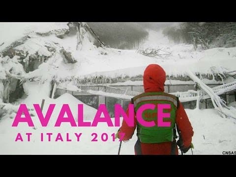 The 2017 Rigopiano avalanche
