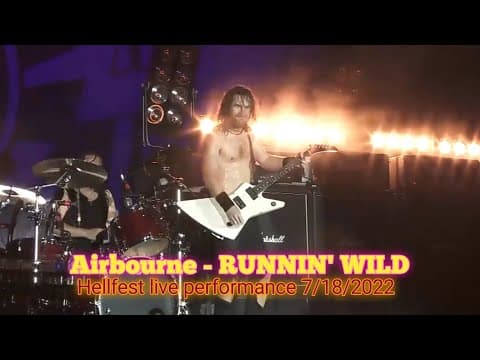 Airbourne - RUNNIN' WILD | HELLFEST LIVE PERFORMANCE 2022