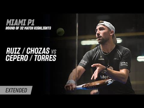 Miami Premier Padel P1 Ruiz / Chozas vs. Cepero / Torre (R32 Highlight)