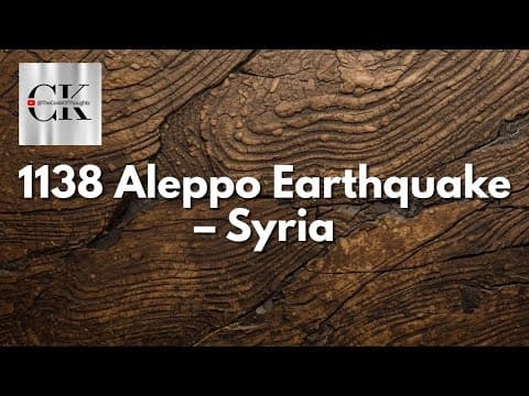 The 1138 Aleppo earthquake
