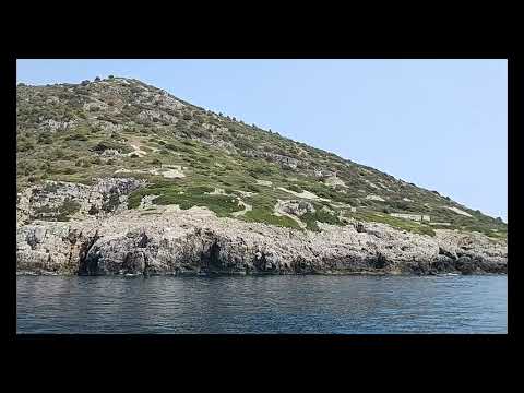 Drone over Sazan and the Karaburun coast