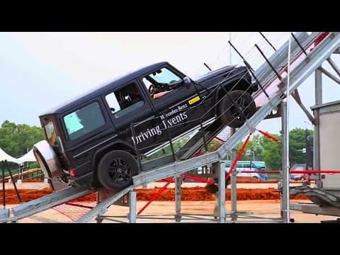 Mercedes driving events and the Iron Schoeckl rig