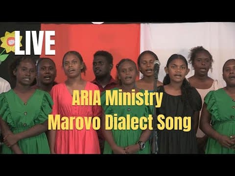 Aria Singing Ministry Live Performance in Marovo Dialect