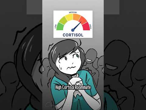 High cortisol 😫 vs low cortisol 😮‍💨