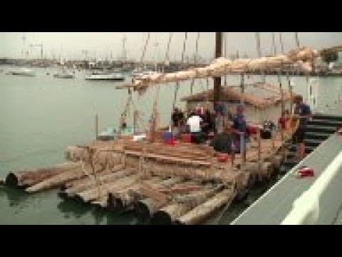 Kon-Tiki 2 expedition departs to Easter Island