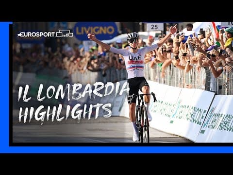 A SPECIAL RACE! 🙌 | IL Lombardia 2023 Highlights | Eurosport
