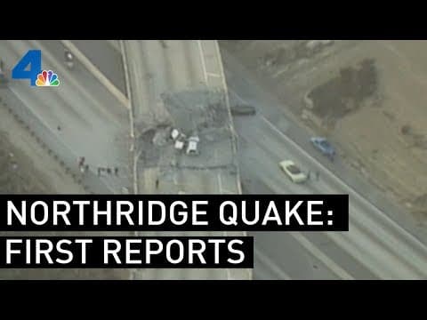 First reports of the Northridge earthquake (NBCLA archive)