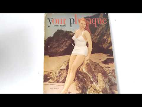 The Beautiful Val Njord! The First Full Colour Female Cover on a Weider Mag! Your Physique Oct 1949