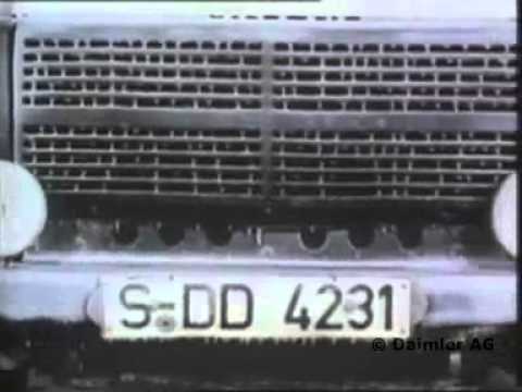The earliest Geländewagen driving trials, from the Daimler archive