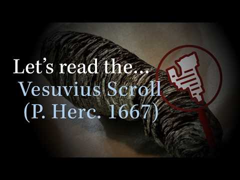 A Herculaneum scroll, burned and saved