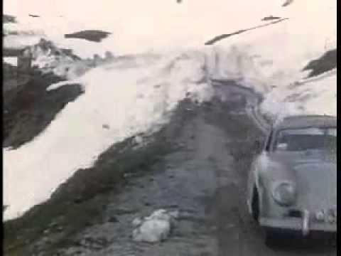 1950's Vintage Footage of Porsche 356 Mountain Drive