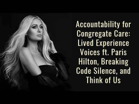 Accountability for congregate care (Breaking Code Silence)