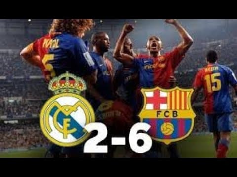 REAL MADRID 2 - BARCELONA 6 (02 May 2009)