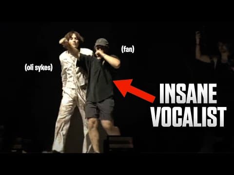 Unexpected Fan SHOCKS Oli Sykes with deathcore vocals during Bring Me The Horizon - Antivist