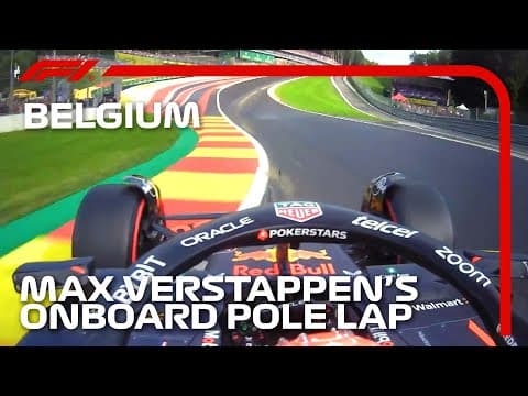Max Verstappen's pole lap through Eau Rouge | 2023 Belgian Grand Prix