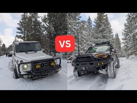 G550 against a 4Runner in deep snow