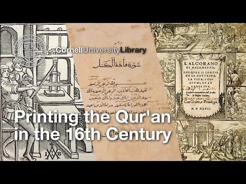 Printing the Qur'an in the sixteenth century