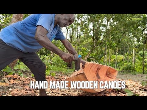 How Wooden Canoes Are Made in the Solomon Islands - Vanga Moli