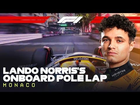 Monaco lap record! Lando Norris' pole lap | 2025 Monaco Grand Prix