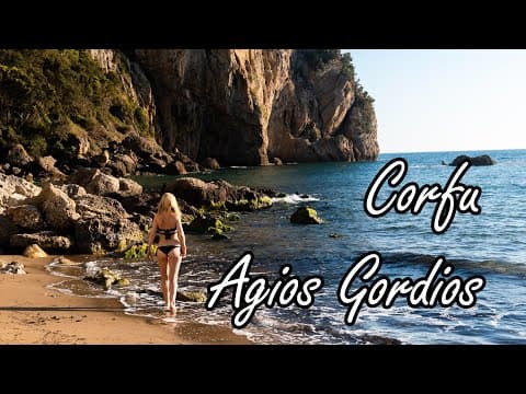 Corfu Island Greece // Agios Gordios seaside resort travel video // island life summer travel vlog