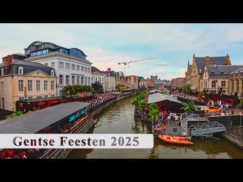 Gentse Feesten 2025 | 10 Days of Music & Fun in Ghent | 4K DJI Action 5 Pro | Belgium | Ghent