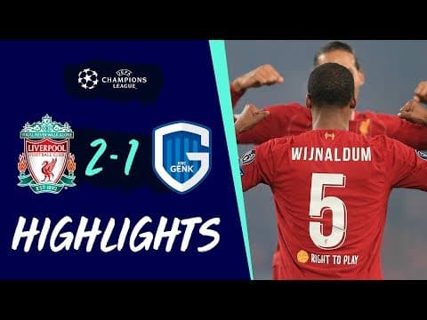 Liverpool 2-1 Genk | Gini & Ox goals see off Genk