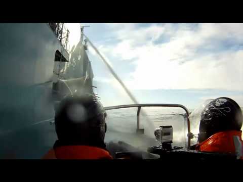 Bamboo spear thrown at Delta boat from Yushin Maru No 3