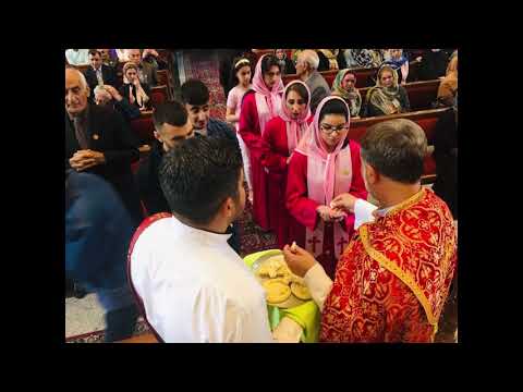 مراسم عید قیام در کلیسای حضرت مریم شرق آشوری ارومیه توسط کشیش داریاووش عزیزیان