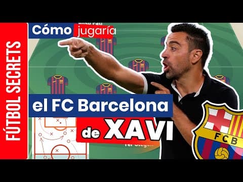 El FC BARCELONA de XAVI Hernández (como entrenador). Así jugarían. 🔴🔵🔴