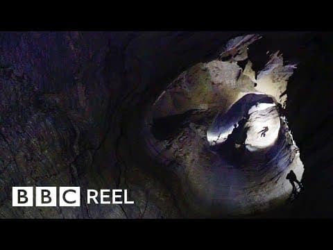 Inside Veryovkina, the deepest known cave on Earth