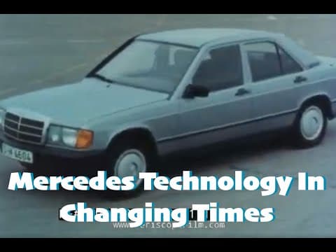 " TECHNOLOGY IN CHANGING TIMES " 1982 MERCEDES-BENZ W201 190 SERIES CAR PROMO FILM XD83085