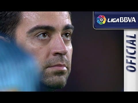 Homenaje a Xavi por sus 700 partidos con el Barça