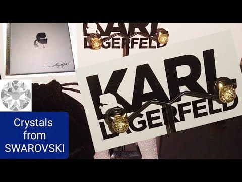 Karl Lagerfeld × Swarovski — Choupette earrings