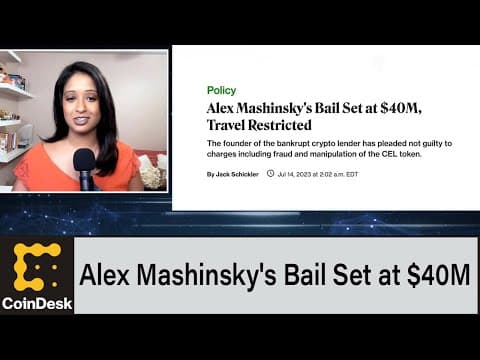 Ex-Celsius CEO Alex Mashinsky's Bail Set at $40M, Pleads Not Guilty to 7 Counts