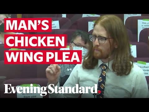 Man's passionate speech against "boneless chicken wings" at a US council