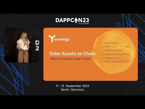 Solar Assets On Chain - What We Need To Make It There - Sebnem Rusitschka