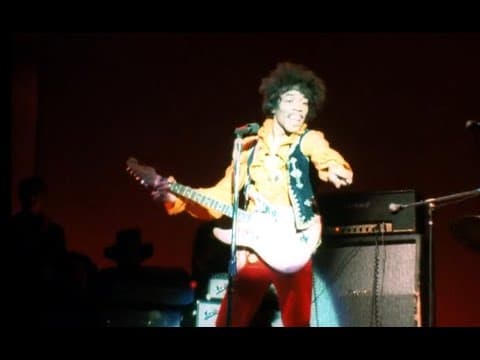 Hendrix burns his guitar at Monterey