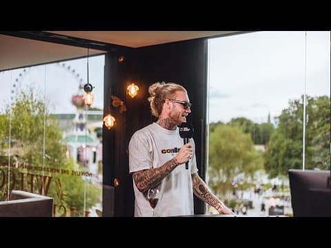 Morten at the One World Radio studio | Tomorrowland Belgium 2024