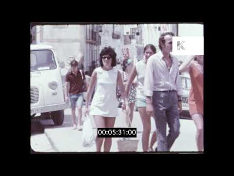 1960s Ibiza, Beaches, Hotels, Old Town, HD from 16mm