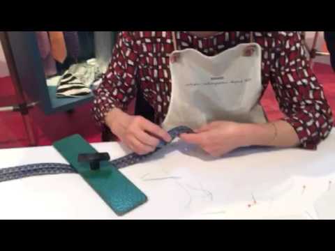 Making a tie at Hermes festivaldemetiers